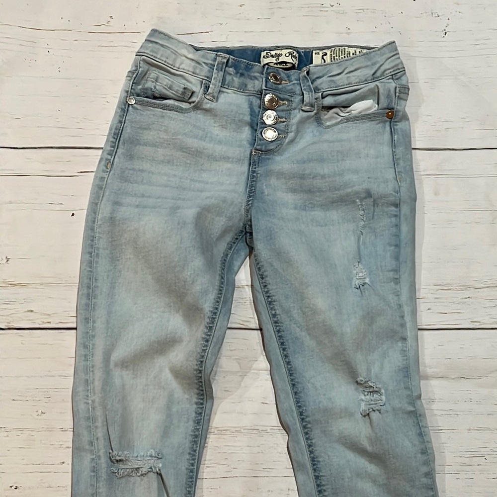 Indigo rein girls ankle skinny blue jeans